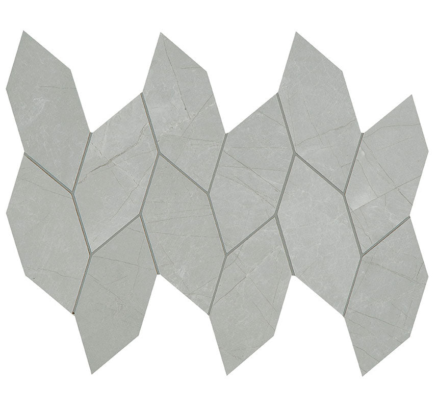Crossville Stones At Large Leaf 12" x 13" Porcelain Mosaic
