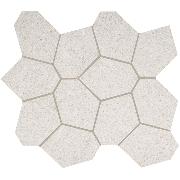 Crossville Civilization Polygon 13" x 15" Porcelain Mosaic