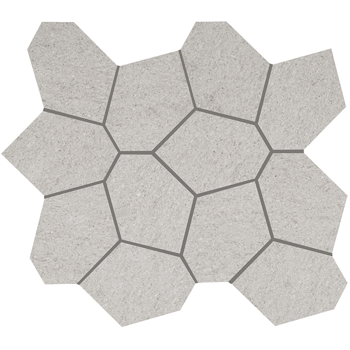 Crossville Civilization Polygon 13" x 15" Porcelain Mosaic