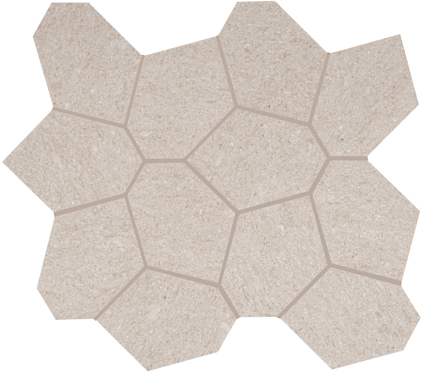 Crossville Civilization Polygon 13" x 15" Porcelain Mosaic