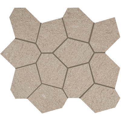 Crossville Civilization Polygon 13" x 15" Porcelain Mosaic
