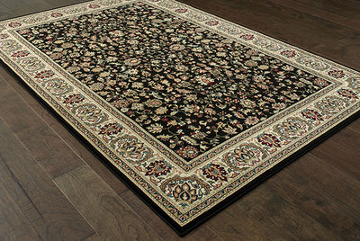 Oriental Weavers Kashan 108B1 Black, Ivory