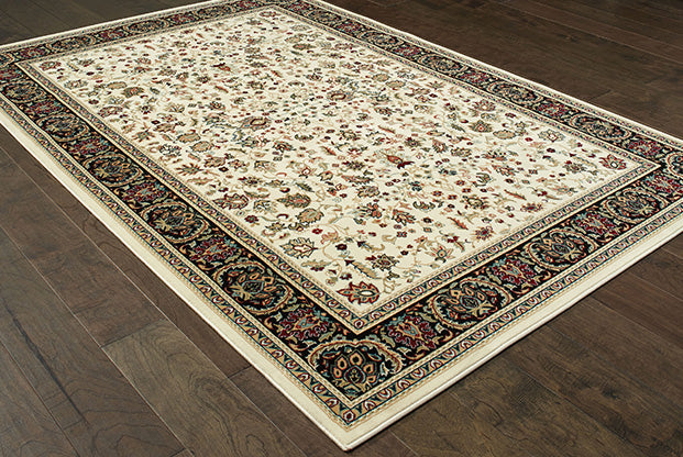 Oriental Weavers Kashan 108X1 Ivory, Black