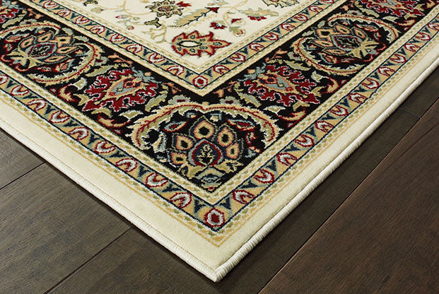 Oriental Weavers Kashan 108X1 Ivory, Black