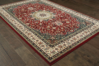 Oriental Weavers Kashan 119N1 Red, Ivory