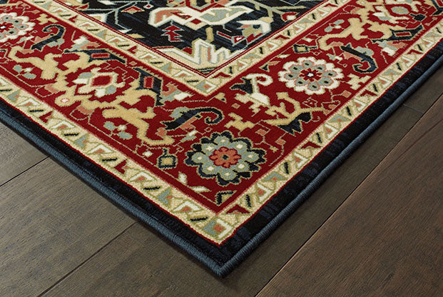 Oriental Weavers Kashan 096W1 Red, Ivory