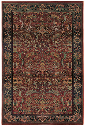 Oriental Weavers Kharma 465R4 Red, Green