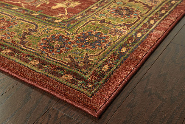 Oriental Weavers Kharma 836C4 Red, Green