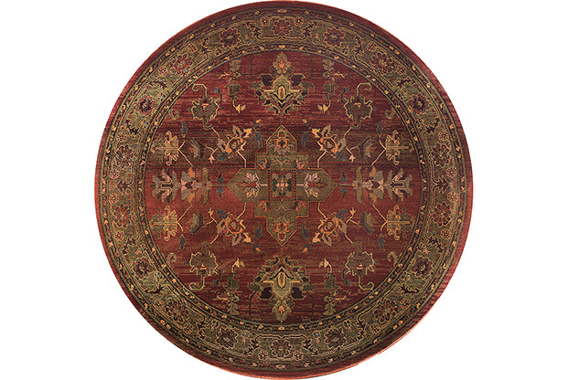 Oriental Weavers Kharma 836C4 Red, Green