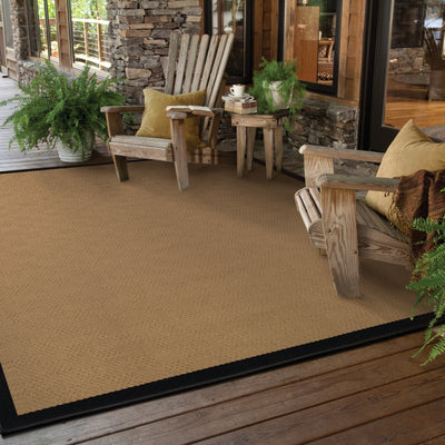 Oriental Weavers Lanai 525X5 Beige, Black 8'6" x 13'