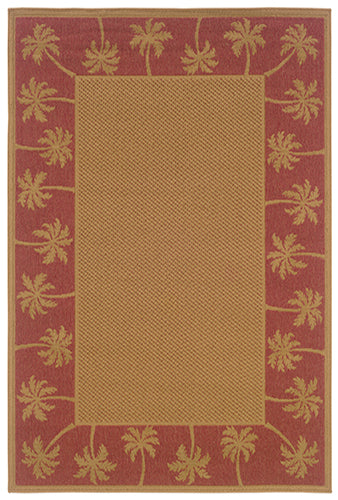 Oriental Weavers Lanai 606C8 Beige, Red