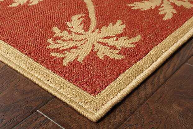 Oriental Weavers Lanai 606C8 Beige, Red