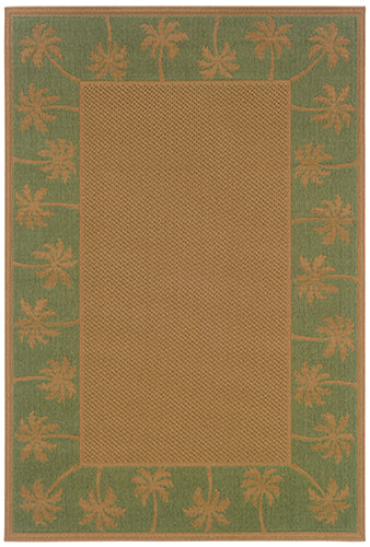 Oriental Weavers Lanai 606F6 Beige, Green