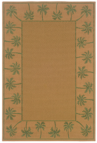 Oriental Weavers Lanai 606G6 Beige, Green