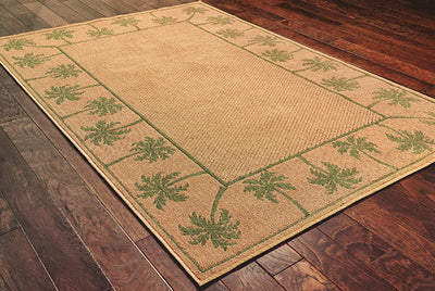 Oriental Weavers Lanai 606G6 Beige, Green