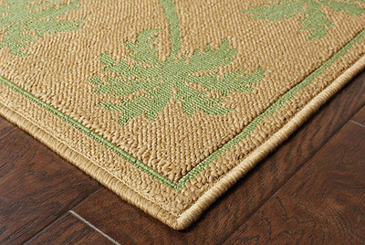 Oriental Weavers Lanai 606G6 Beige, Green