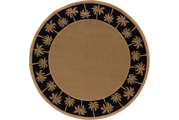 Oriental Weavers Lanai 606K5 Beige, Black