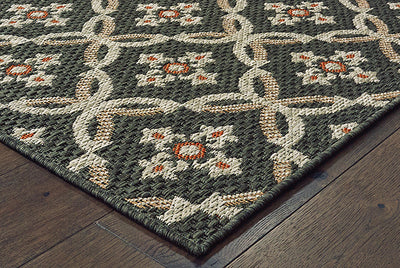 Oriental Weavers Latitude 1904K Grey, Orange