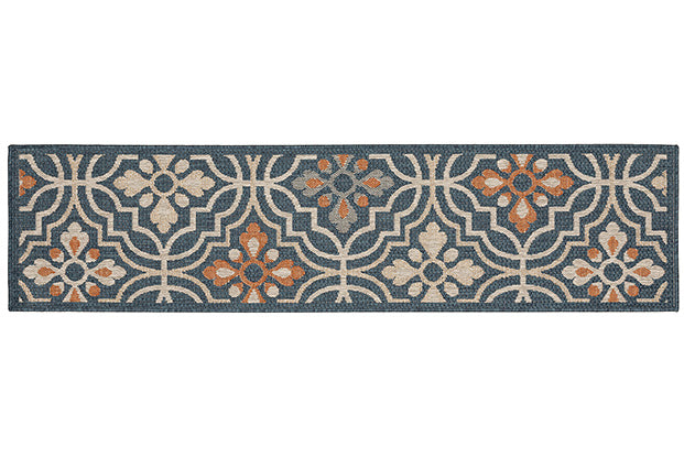 Oriental Weavers Latitude 709B3 Blue, Orange