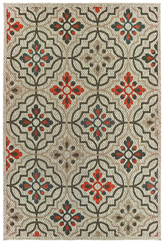 Oriental Weavers Latitude 709Y3 Grey, Orange