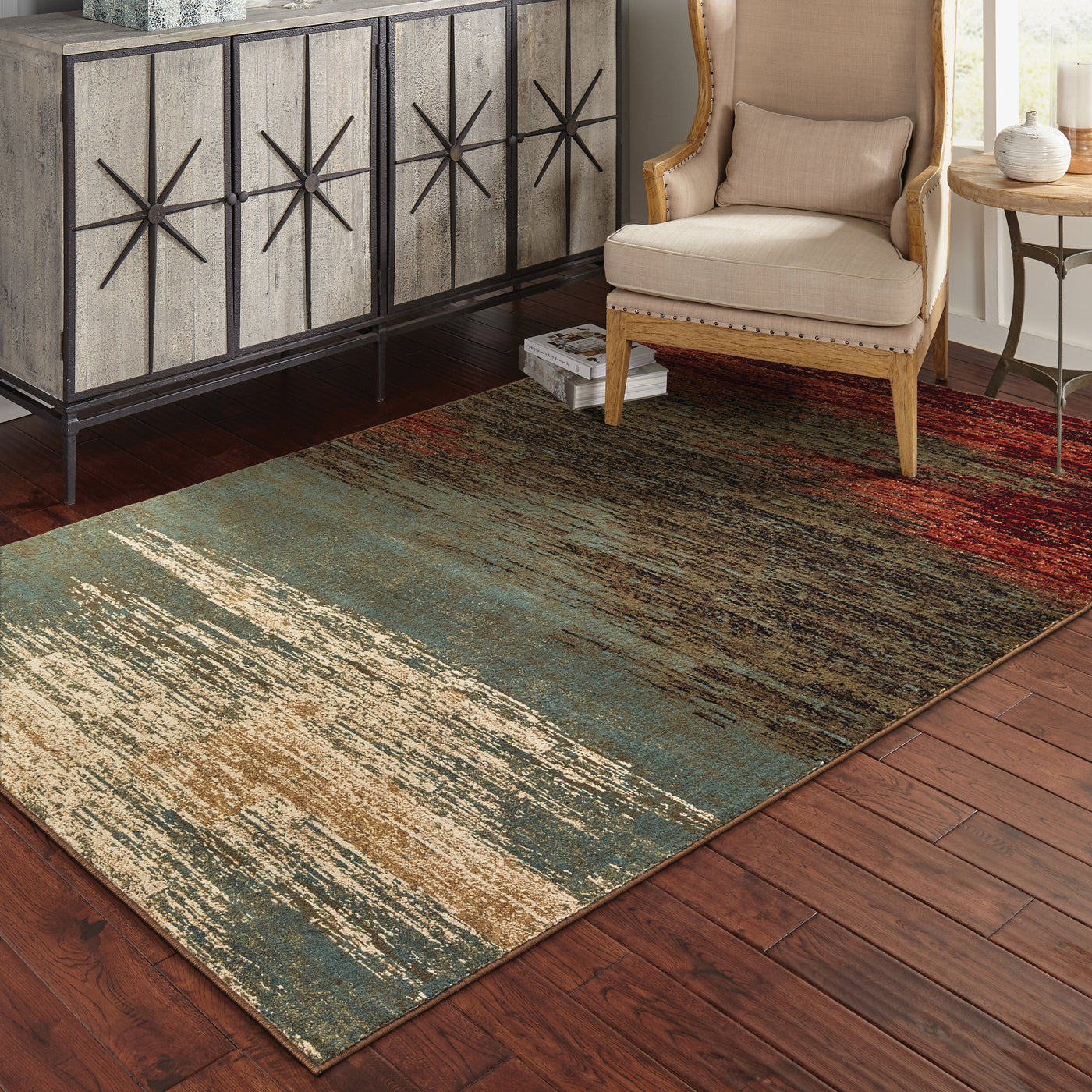 Oriental Weavers Laurel 3504H Brown, Blue 7'10" x 10'