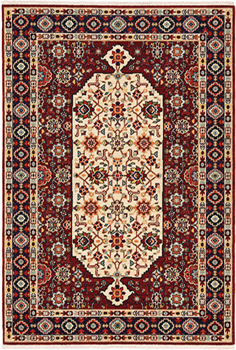 Oriental Weavers Lilihan 1802W Red, Ivory