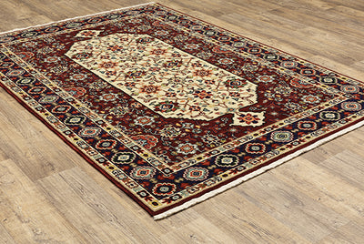 Oriental Weavers Lilihan 1802W Red, Ivory