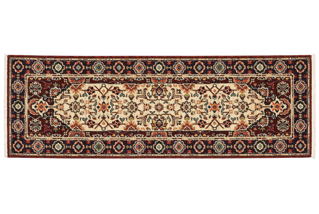 Oriental Weavers Lilihan 1802W Red, Ivory