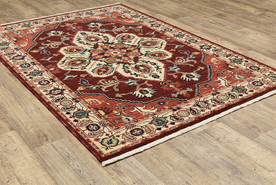 Oriental Weavers Lilihan 5502C Red, Ivory