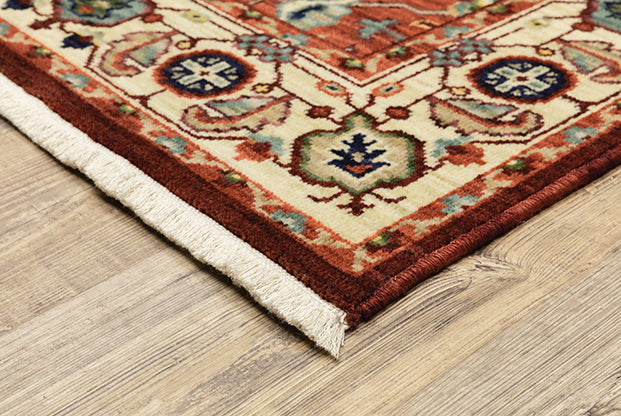 Oriental Weavers Lilihan 5502C Red, Ivory