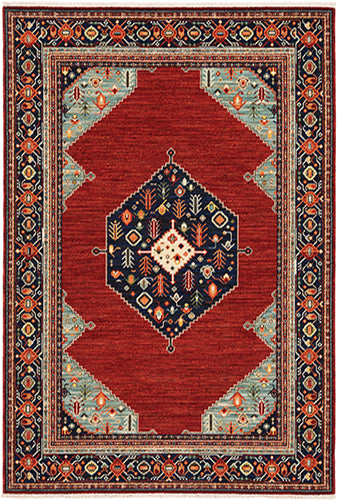 Oriental Weavers Lilihan 5503M Red, Blue