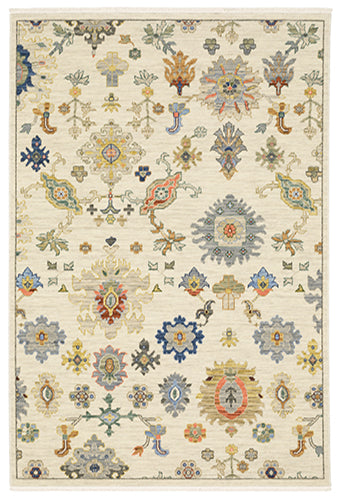 Oriental Weavers Lucca 5507W Ivory, Multi