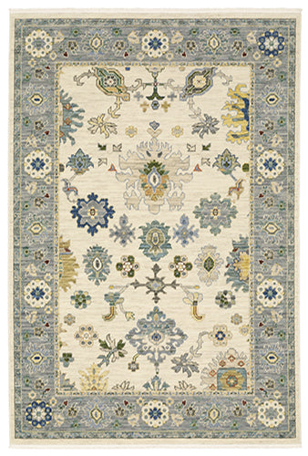 Oriental Weavers Lucca 846H1 Ivory, Blue