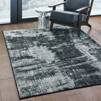 Oriental Weavers Luna 1805K Black, Ivory 9'10" x 12'10"