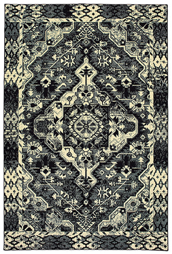 Oriental Weavers Luna 5603K Black, Ivory