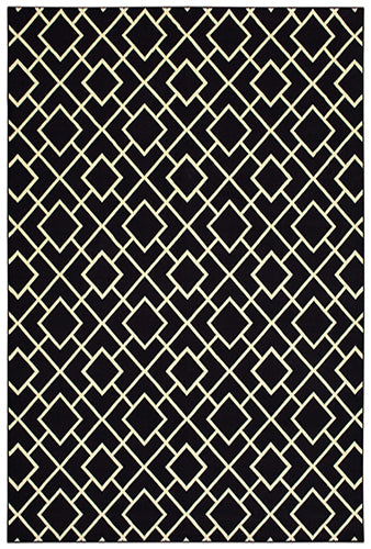 Oriental Weavers Luna 8123B Black, Ivory