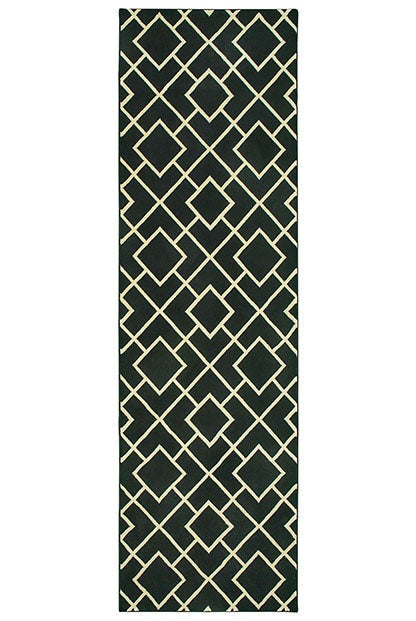 Oriental Weavers Luna 8123B Black, Ivory