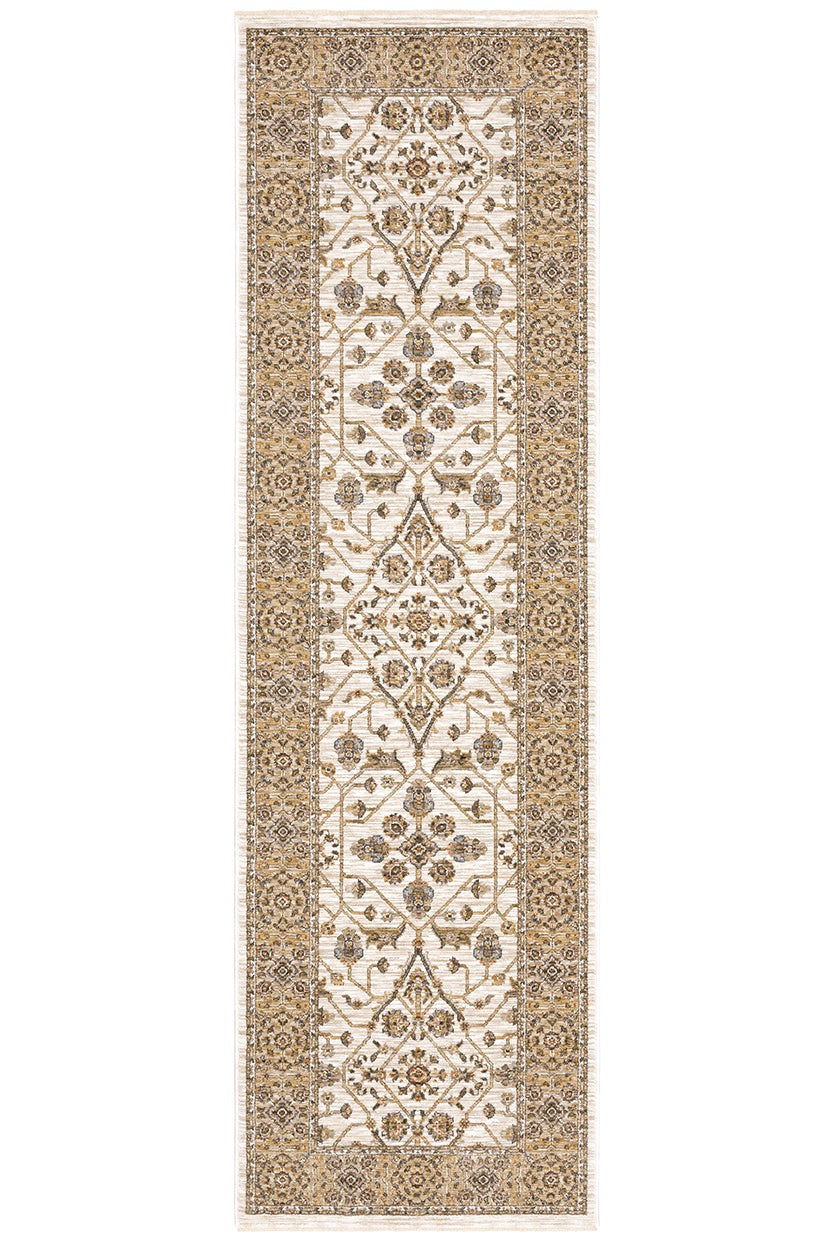 Oriental Weavers Maharaja 001J1 Ivory, Gold