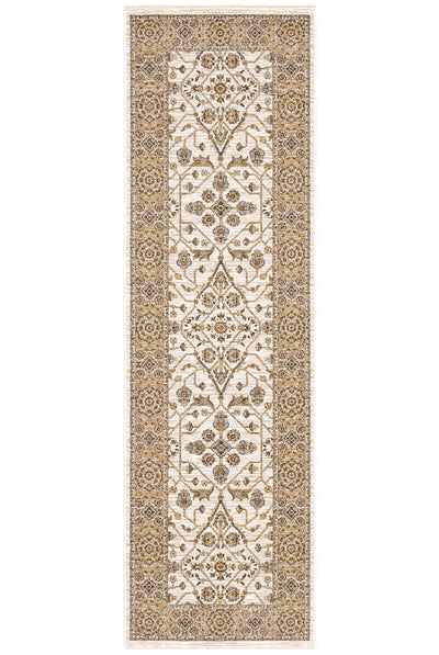 Oriental Weavers Maharaja 001J1 Ivory, Gold