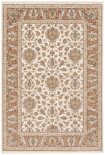 Oriental Weavers Maharaja 5091Q Ivory, Rust