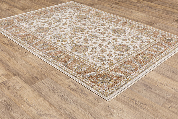 Oriental Weavers Maharaja 5091Q Ivory, Rust