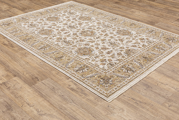 Oriental Weavers Maharaja 5091W Ivory, Gold