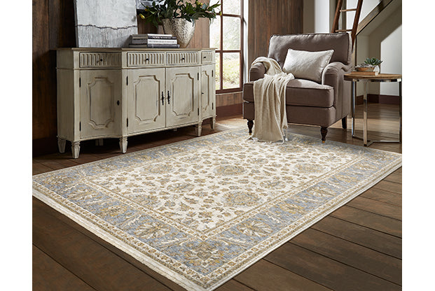 Oriental Weavers Maharaja 5091Z Ivory, Blue