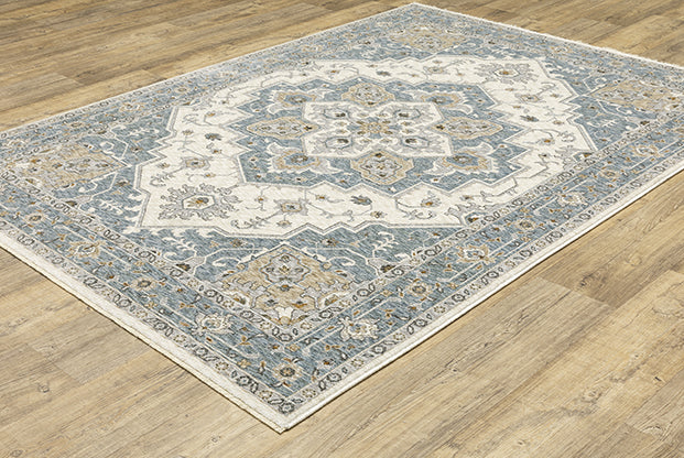 Oriental Weavers Maharaja 051F1 Blue, Ivory