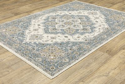 Oriental Weavers Maharaja 051F1 Blue, Ivory