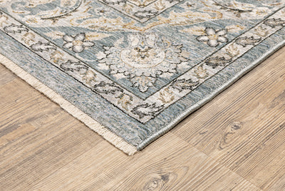 Oriental Weavers Maharaja 070E1 Blue, Ivory