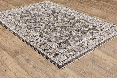 Oriental Weavers Maharaja 070N1 Charcoal, Ivory