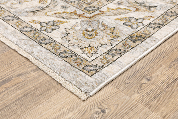 Oriental Weavers Maharaja 070W1 Ivory, Grey