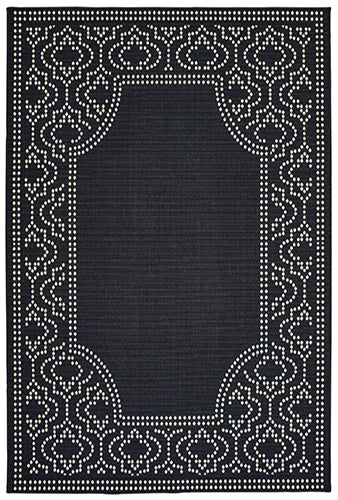 Oriental Weavers Marina 1247K Black, Ivory