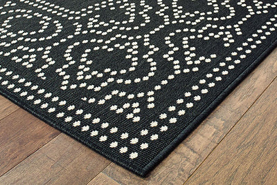 Oriental Weavers Marina 1247K Black, Ivory